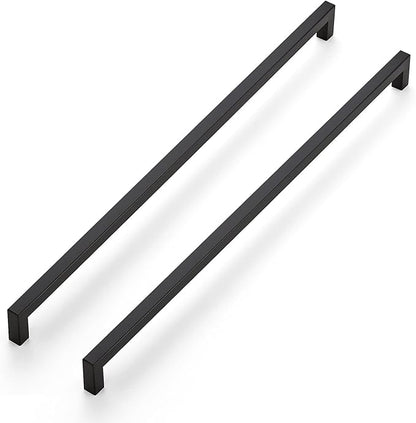 Ravinte 20 Pack 18 Inch Kitchen Square Cabinet Handles Matte Black Pulls Black Drawer Pulls Kitchen Cabinet Hardware Handles