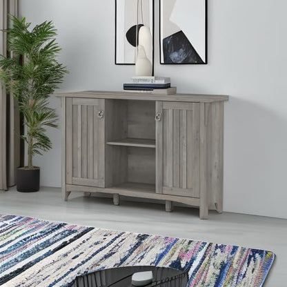 Bush Furniture Salinas Accent Storage Cabinet with Doors in Driftwood Gray