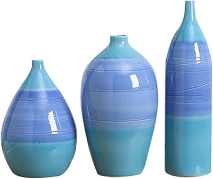 Scandinavian Ceramic Vase Dried Flower Arrangements Designer Living Room Model Room Soft Decoration Ornaments