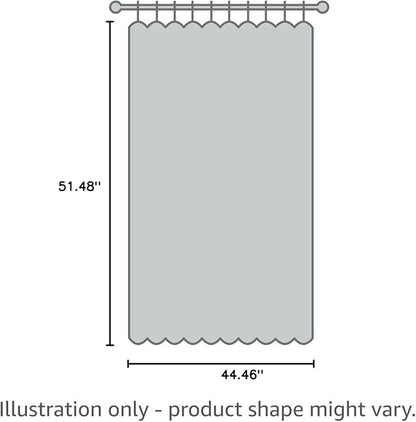 MYSKY HOME Beige Sheer Short Curtains with Pom Pom for Small Windows Bedroom Nursery Kids Girls Room Curtains Cafe Kitchen Light Filtering Boho Drapes, Rod Pocket,52 x 45 Inches, 2 Panels
