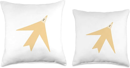 Cute Scandinavian Animals Designs Chic Scandinavian Bird Minimalism Throw Pillow, 16x16, Multicolor