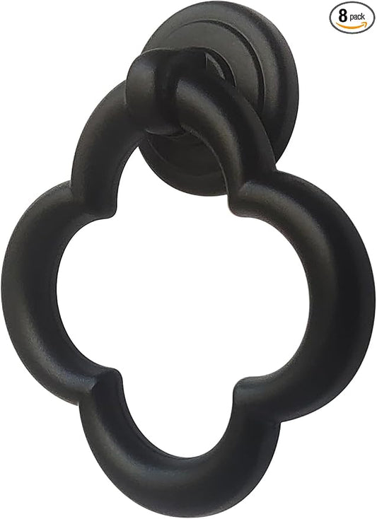Cupboard Knobs Cabinet Knobs Drawer knobs, Zinc Alloy Black Knobs for Dresser, Cupboard Knobs for Kitchen, Bathroom (8 Pack)