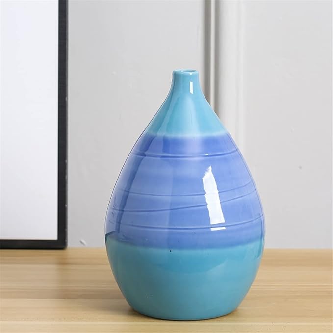 Scandinavian Ceramic Vase Dried Flower Arrangements Designer Living Room Model Room Soft Decoration Ornaments