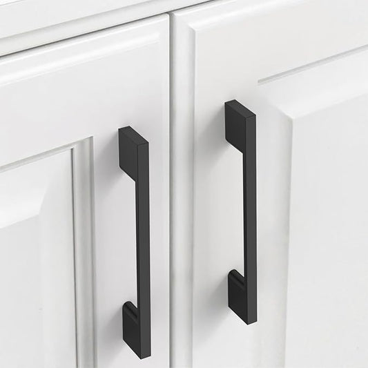 10 Pack Matte Black Cabinet Pulls 5 Inch Cabinet Handles Kitchen Cabinet Hardware Kitchen Handles for Cabinets Black Dresser Pulls Drawer Handle