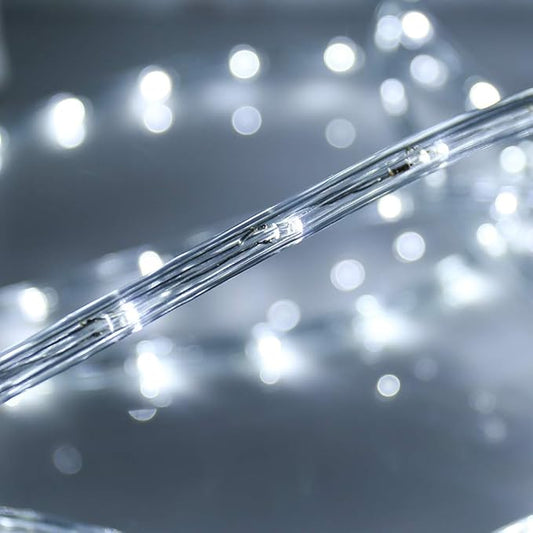 100 Feet 720 LED Rope Lights,2-Wire Low Voltage Waterproof Rope Lights Outdoor,Indoor Background Lighting Idear for Trees,Bridges,Eaves,Pool,Wedding Use(White)
