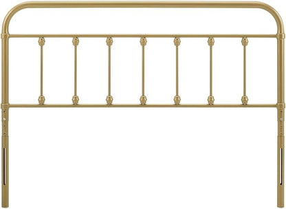 Modway MOD-6155-GLD Sage King Metal Headboard, Gold