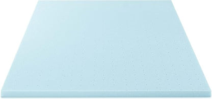 Best Price Mattress 1.5 Inch Ventilated Memory Foam Mattress Topper, Cooling Gel Infusion, CertiPUR-US Certified, Dorm Essentials, Full