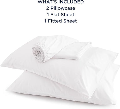 Bedsure Full Size Sheets, Cooling Sheets Full, Rayon Derived from Bamboo, Deep Pocket Up to 16", Breathable & Soft Bed Sheets, Hotel Luxury Silky Bedding Sheets & Pillowcases, White