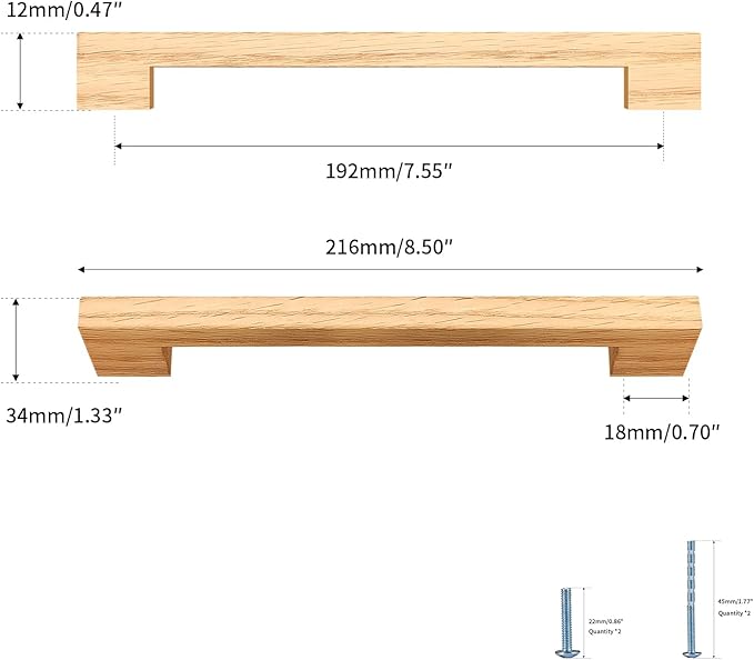 Burlywood Square 7-1/2in 10 pcs Wooden Drawer Pulls Handle pulls for cabinets Kitchen Cabinet Drawer pulls Cabinet Door Pull