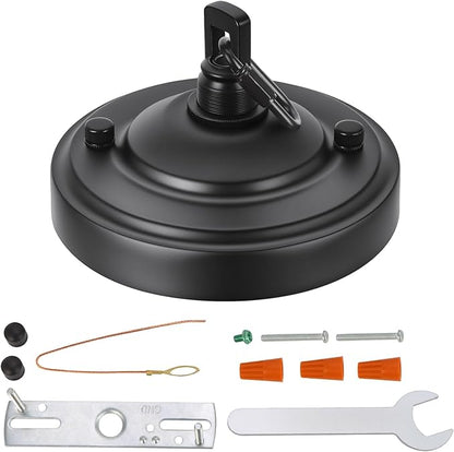 5.16Inch Light Canopy Kit, Ceiling Plate for Chandelier with Mounting Hardware, Iron Ceiling Canopy Kit for Pendant Light, Easy to Install