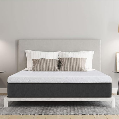 VALUXE 4 Inch Gel Memory Foam Mattress Topper Twin Size High Density Cooling Pad Pressure Relief Bed Topper (with Removable & Washable Bamboo Cover)