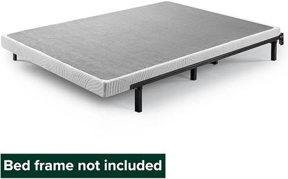 ZINUS Quick Lock Metal Smart Box Spring, 4 Inch Mattress Foundation, Strong Metal Structure, Easy Assembly, Full, White