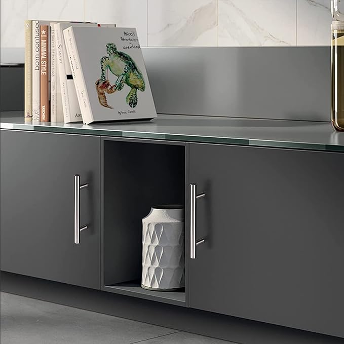 HBL' 10 Pack | 3 Inch Center to Center Brushed Nickel Cabinet Pulls Kitchen Cabinet Handles,Made of Stainless Steel,Ideal for Cabinet,Drawer,Cupboard and Wardrobe.