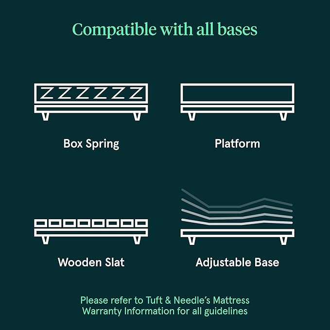 Kin By Tuft & Needle Firm 8" Twin XL Adaptive Foam Mattress in a Box, Cooling Pressure Relief, Balanced Support, 100 Night Trial, Fiberglass-Free, CertiPUR-US, 10-Year Limited Warranty