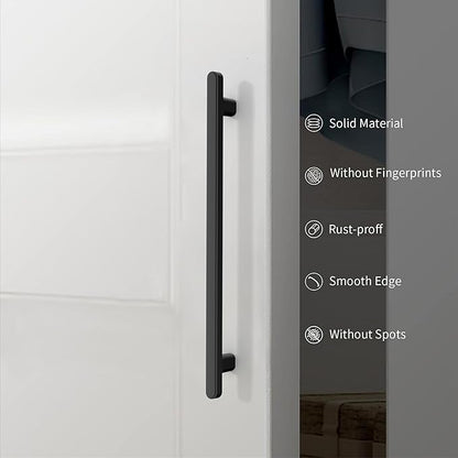 10 Pack 3 Inch(76mm) Kitchen Cabinet Handles Matte Black Cabinet Pulls Kitchen Cabinet Hardware Drawer Pulls for Cupboard Wardrobe