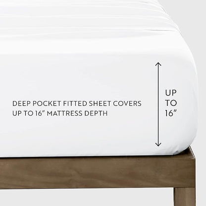 Linen Market Brushed Microfiber Twin XL Sheet Set 3 Piece – Oeko-TEX Certified Ultra Soft & Wrinkle-Free - 16" Deep Pocket Sheets - Easy Care Twin XL Size - Black