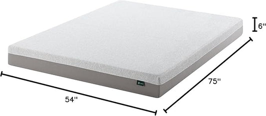 ZINUS 6 Inch Ultima Memory Foam Mattress [New Version], Full, Fiberglass Free, Medium Firm Feel, Breathable Airflow Memory Foam, Certified Safe Foams & Fabric, Mattress in A Box