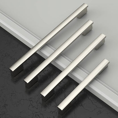 Asidrama 10 Pack 9 Inch(228mm) Brushed Satin Nickel Kitchen Cabinet Handles, Cabinet Pulls Kitchen Cabinet Hardware for Cupboard Drawer Pulls