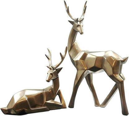 Statue Decorations 1 Pair of Celibate Deer Living Room Desktop Furnishings Scandinavian Creative Home Decor Ornaments Ornaments Wine Cooler Decorative Ornaments Home Decor Object