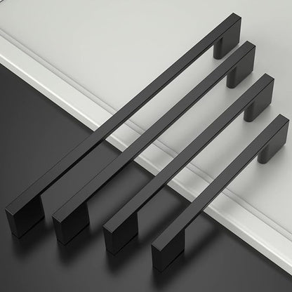 Asidrama 10 Pack 5 Inch(128mm) Matte Black Kitchen Cabinet Handles, Cabinet Pulls Kitchen Cabinet Hardware for Cupboard Drawer Pulls