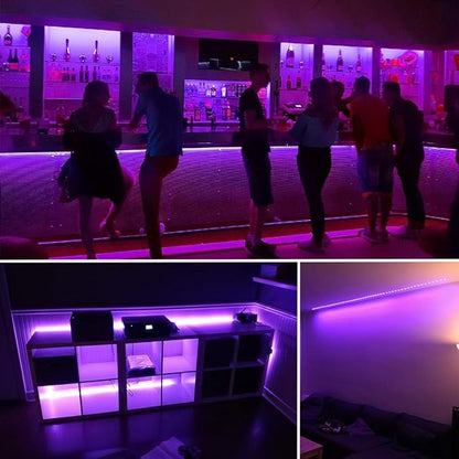 40 Foot Led Black Light Strip Kit, 720 Units Led, 12V Flexible Blacklight Fixtures, Non-Waterproof
