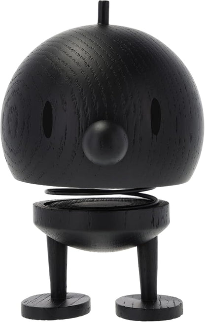 Hoptimist - Scandinavian Design - Wooden Bumble (Black Stained Oak, H: 13.5 cm x D: 10 cm)