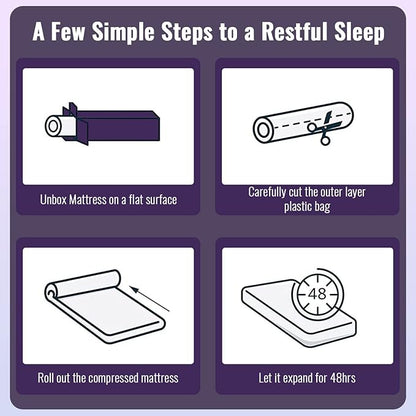 PayLessHere 5 Inch Memory Foam Mattress/Cooling Gel Bamboo Charcoal Infused Mattress/Medium Firm Mattresses/CertiPUR-US Certified/Bed-in-a-Box/Fiberglass Free/Pressure Relieving Twin Size,White