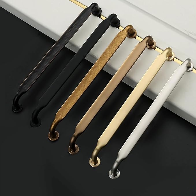 Asidrama 10 Pack 7.5 Inch(192mm) Matte Black Kitchen Cabinet Handles, Cabinet Pulls Kitchen Cabinet Hardware for Cupboard Drawer Pulls
