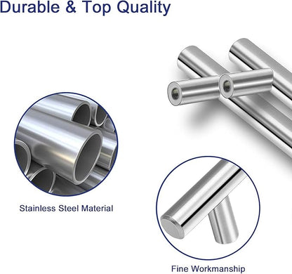 HBL' 30 Pack | 3 Inch Center to Center Brushed Nickel Cabinet Pulls Kitchen Cabinet Handles,Made of Stainless Steel,Ideal for Cabinet,Drawer,Cupboard and Wardrobe.