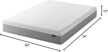 ZINUS 10 Inch Ultima RV Memory Foam Mattress [New Version], Short Queen, Fiberglass Free, Medium Firm Feel, Breathable Memory Foam, Certified Safe Foams & Fabric, Mattress in A Box