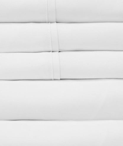King Size Bed Sheets - 6 Piece 1500 Supreme Collection Fine Brushed Microfiber Deep Pocket King Sheet Set Bedding - 2 Extra Pillow Cases, Great Value, King, White