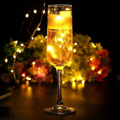 String Lights,Waterproof LED String Lights Fairy String Lights Starry ,Battery Operated String Lights for Indoor&Outdoor Decoration Wedding Home Parties Christmas Holiday. (Warm White, 10Ft/4pc)