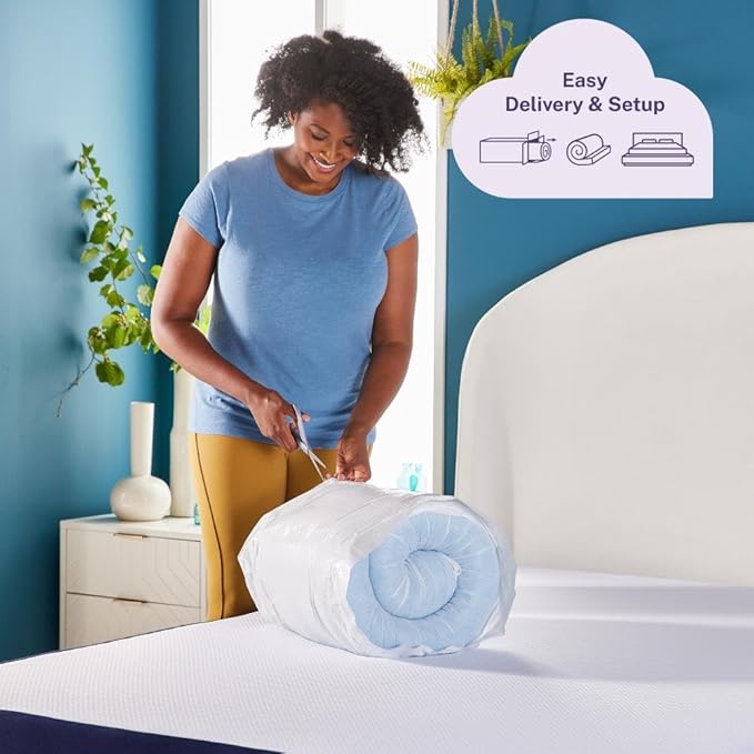 Sleep Innovations Dual Layer 4 Inch Memory Foam Mattress Topper, King Size, Medium Support, 2 Inch Cooling Gel Memory Foam Plus 2 Inch Pillow Top Cover