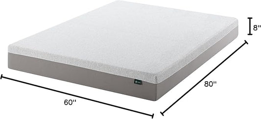 ZINUS 8 Inch Ultima Memory Foam Mattress [New Version], Queen, Fiberglass Free, Medium Firm Feel, Breathable Airflow Memory Foam, Certified Safe Foams & Fabric, Mattress in A Box