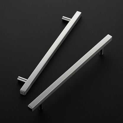 Ravinte Brushed Nickel Cabinet Handles 15 Pack 8-4/5 inch Satin Nickel Square Cabinet Pulls Silver Hardware for Kitchen Cabinets 11-3/10 inch Overall Length Stainless Steel Drawer Pulls