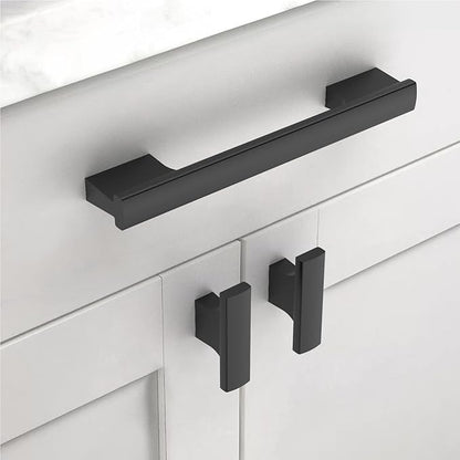 Asidrama 10 Pack 5 Inch(128mm) Matte Black Kitchen Cabinet Handles, Cabinet Pulls Kitchen Cabinet Hardware for Cupboard Drawer Pulls