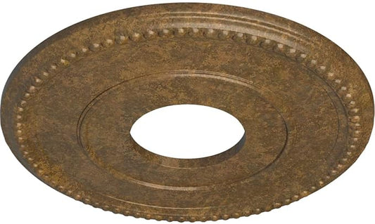 Ekena Millwork CM12BRRZS 12 1/2"OD X 3 7/8"ID X 3/4"P Bradford Ceiling Medallion Fits Canopies Up to 6 5/8", Rubbed Bronze