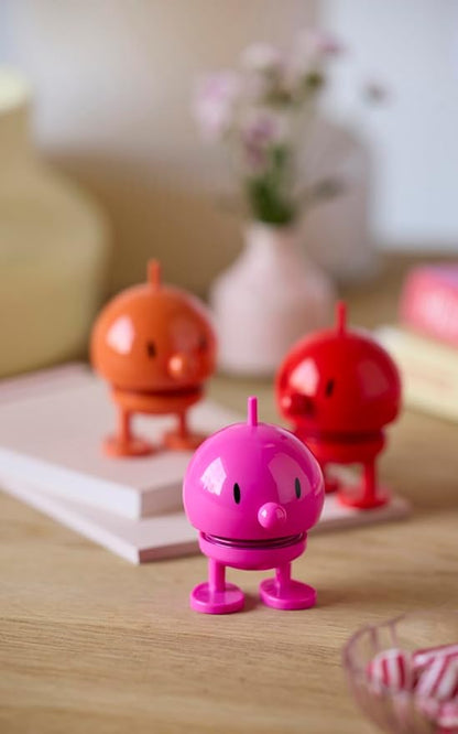Hoptimist Classic Bumble, Danish Design Elegance Meets Playful Joy in This Charming Figurine - Small Red, 2 x 2.8 x 3.15 inches