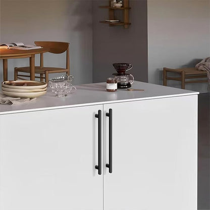 10 Pack 6.3 Inch(160mm) Kitchen Cabinet Handles Matte Black Cabinet Pulls Kitchen Cabinet Hardware Drawer Pulls for Cupboard Wardrobe