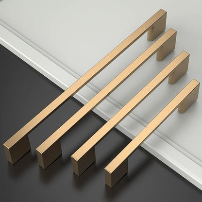 Asidrama 10 Pack 11.3 Inch(288mm) Champagne Bronze Kitchen Cabinet Handles, Cabinet Pulls Kitchen Cabinet Hardware for Cupboard Drawer Pulls