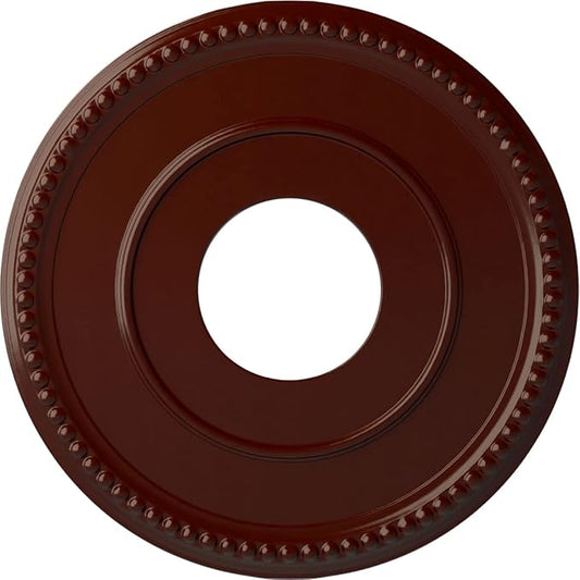Ekena Millwork CM12BRBMF 12 1/2"OD x 3 7/8"ID x 3/4"P Bradford Ceiling Medallion, Brushed Mahogany