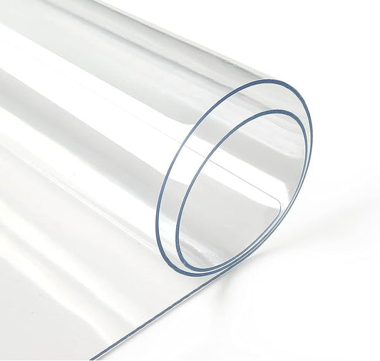 Deep Dream 1.5mm Clear Desk Cover Protector, 40×100 Inch Clear Desk Cover, Clear Desk Mat, Table Cover Tablecloth Protector Rectangle, Table Protector for Dining Room Table