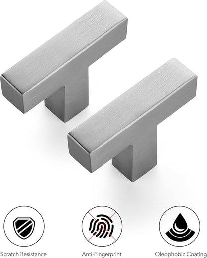 Ravinte 32 Pack 2 inch Length Square Cabinet Pulls Brushed Nickel Stainless Steel Kitchen Drawer Pulls Cupboard Handles Cabinet Handles