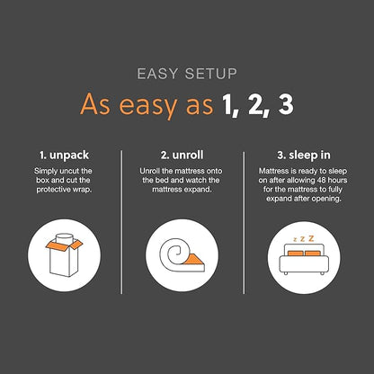 Signature Design by Ashley King Size Chime 8 Inch Medium Firm Gel Memory Foam Mattress with Green Tea & Charcoal Extract, Fiberglass Free, Mattress In A Box
