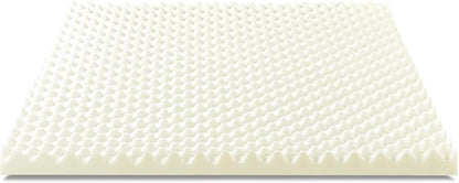 ZINUS 2 Inch Copper Cooling Memory Foam Mattress Topper with Airflow Design, King, White
