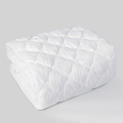 Queen Air Mattress Pad Cover Thick Quilted Inflatable Matresss Topper, Super Soft Breathable and Noiseless Down Alternative Fiber Mattress Pad Fits Up to 16 Inch Mattress
