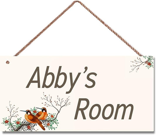 Personalized Sign Birds Flowers Wall Decor Beautiful Decoration for Home Kitchen Bar Garage Vintage Retro Poster Plaque Decor for Kids Room Nursery Wall Decorations Stuff