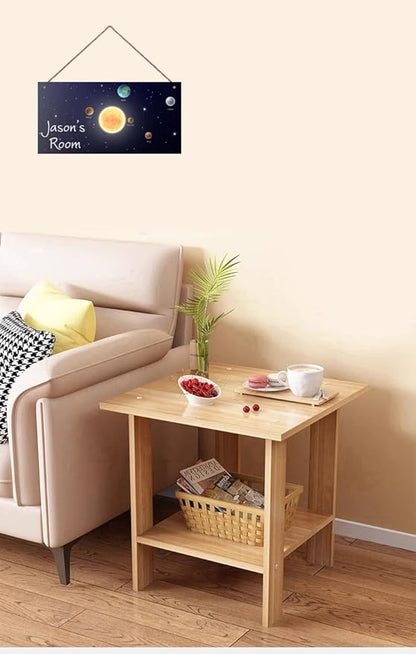 Personalized Outer Space Sign Spacesolar System Themed Decor For Kids Room Nursery Door Art Décor For Little Man Cave,Custom Name Sun Earth Planet Wall Decor Decorative Plate for Boys Bedroom