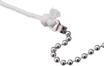 Shappy 2 Pack Steel Beaded Ball Pull String Extension Chain with Connector for Ceiling Fan Light Fixture Light Bulb Switch Chain Extender, 1 Meter Length