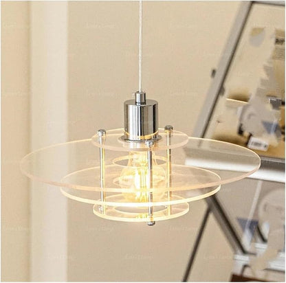 Scandinavian - Chandelier Restaurant bar Study Living Room Study Designer Single Head Glass Chandelier Decoration,Crystal Chandelier, D30cm, YX-336